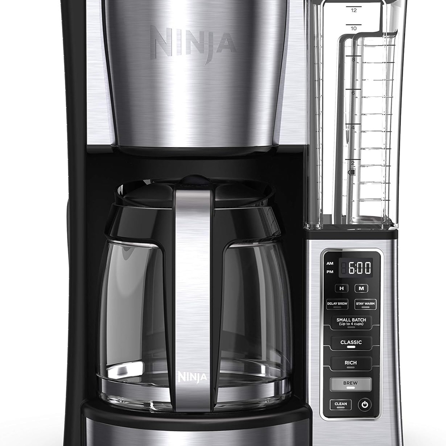 Ninja Fresh Brew Coffee Maker, 12 Cup Glass Carafe, Stainless Steel, CE251